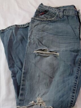 Ariat M4 FR (Flame-resistant) Relaxed Boot Cut Distressed Worn Jeans M 38 X 32